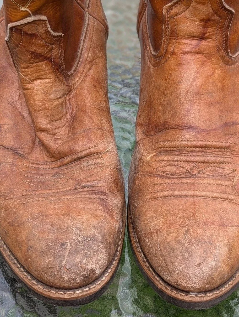 unbranded cowboy boots classic brown